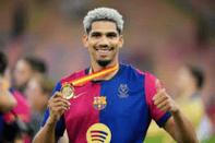 头球破门!阿劳霍社媒:我们怀着谦逊又迈出一步,继续前进!