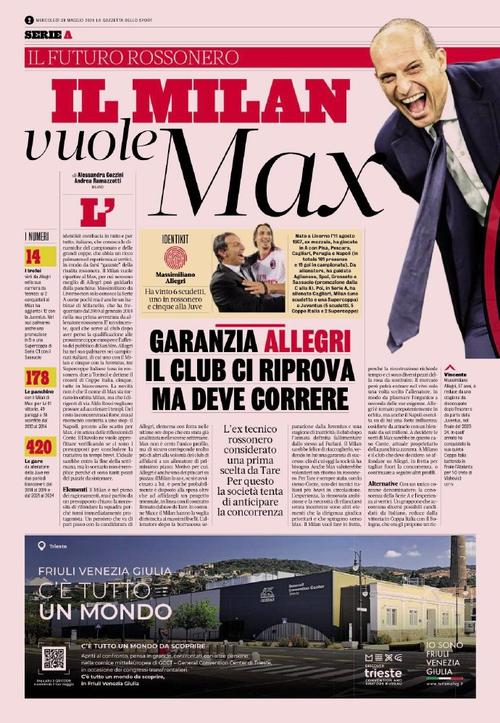 4连胜!意媒:阿莱格里在米兰立四大规矩,强制说意语+共用餐