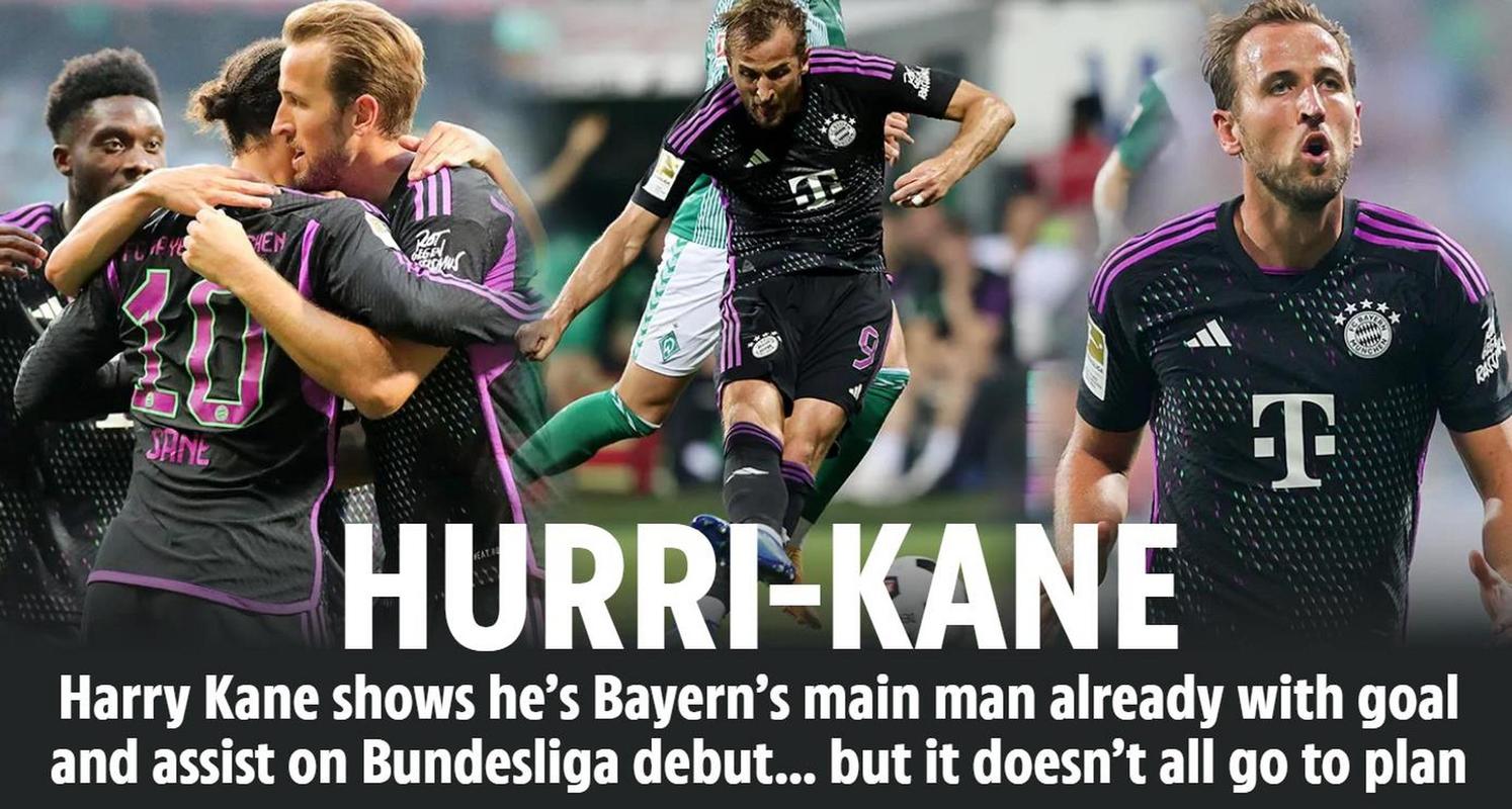 拜仁vs不莱梅图片报评分:凯恩、若纳坦-塔、迪亚斯1分最高