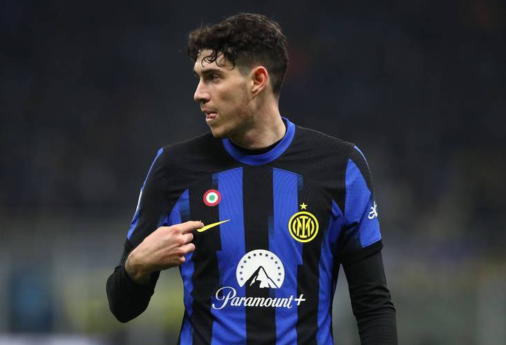 送出1次助攻!巴斯托尼当选国米2-0卡利亚里的全场最佳球员