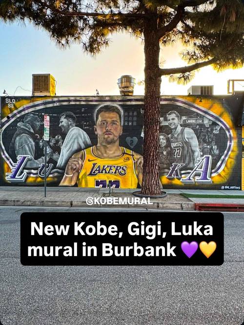 洛杉矶街头艺术家创作东契奇新壁画:卢卡的时代已经到来!