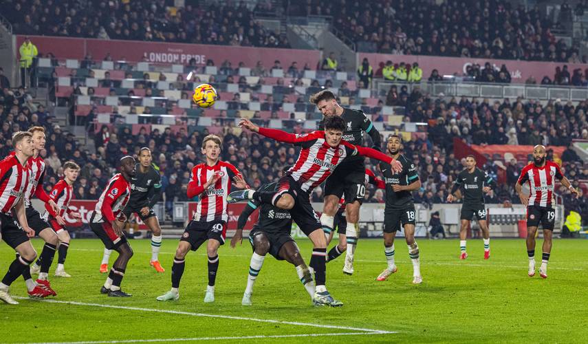 罕见！布伦特福德87年来第二次击败利物浦