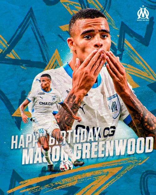 格林伍德打进马赛生涯第30球，队史所用场次仅多于德罗巴和米利克