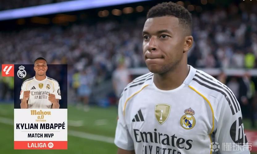 梅开二度，官方：姆巴佩当选4-0大胜瓦伦西亚全场最佳球员